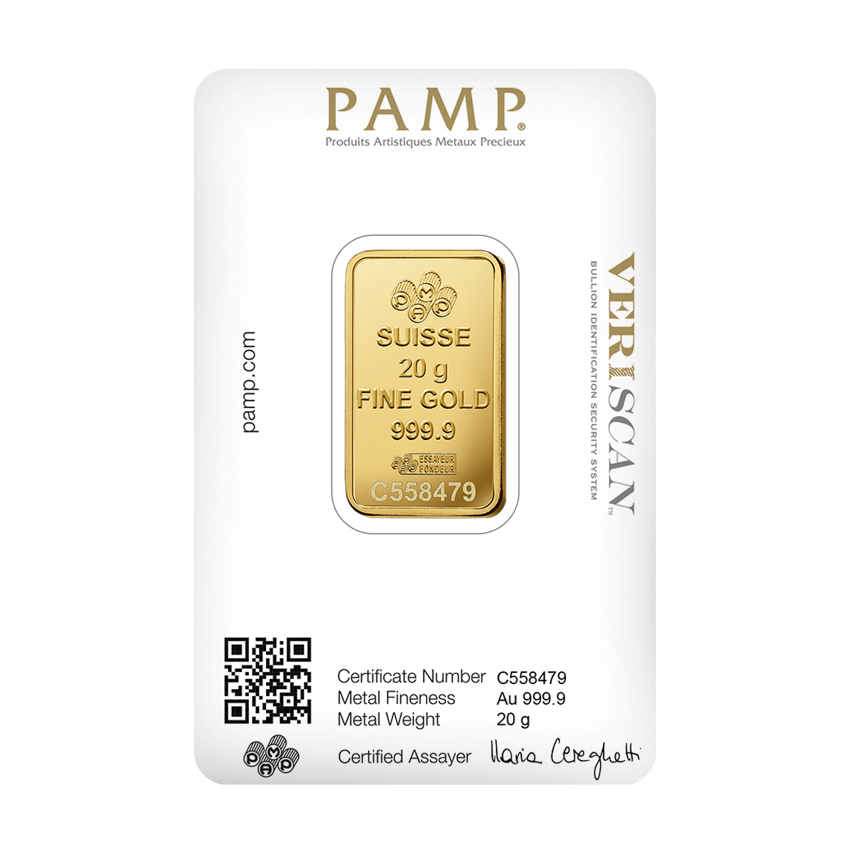 20g PAMP Lady Fortuna Gold Bar (999.9) 3